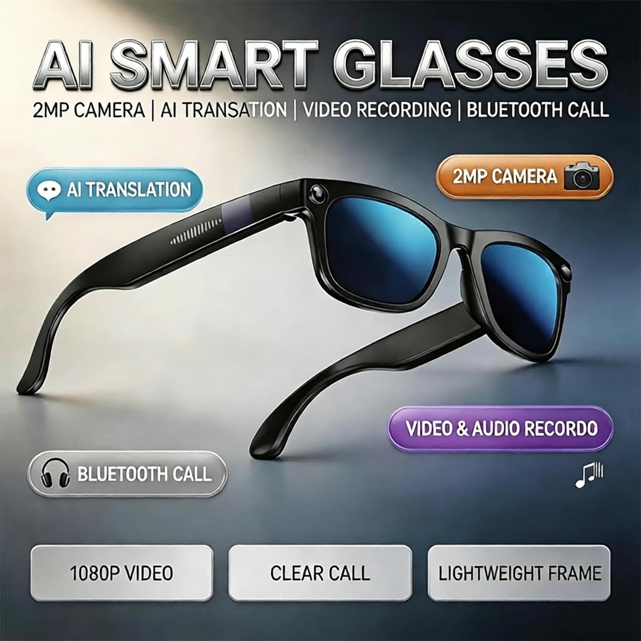 Audio Music Recording - Nuevas Gafas Inteligentes con Bluetooth e