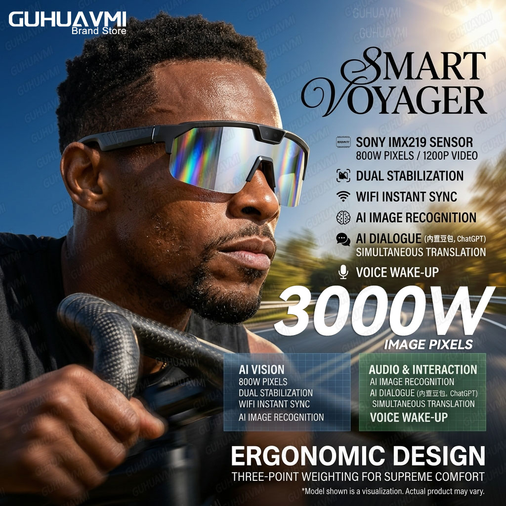 Music Audio Pro - Gafas Inteligentes Fotocromáticas con Cámara HD