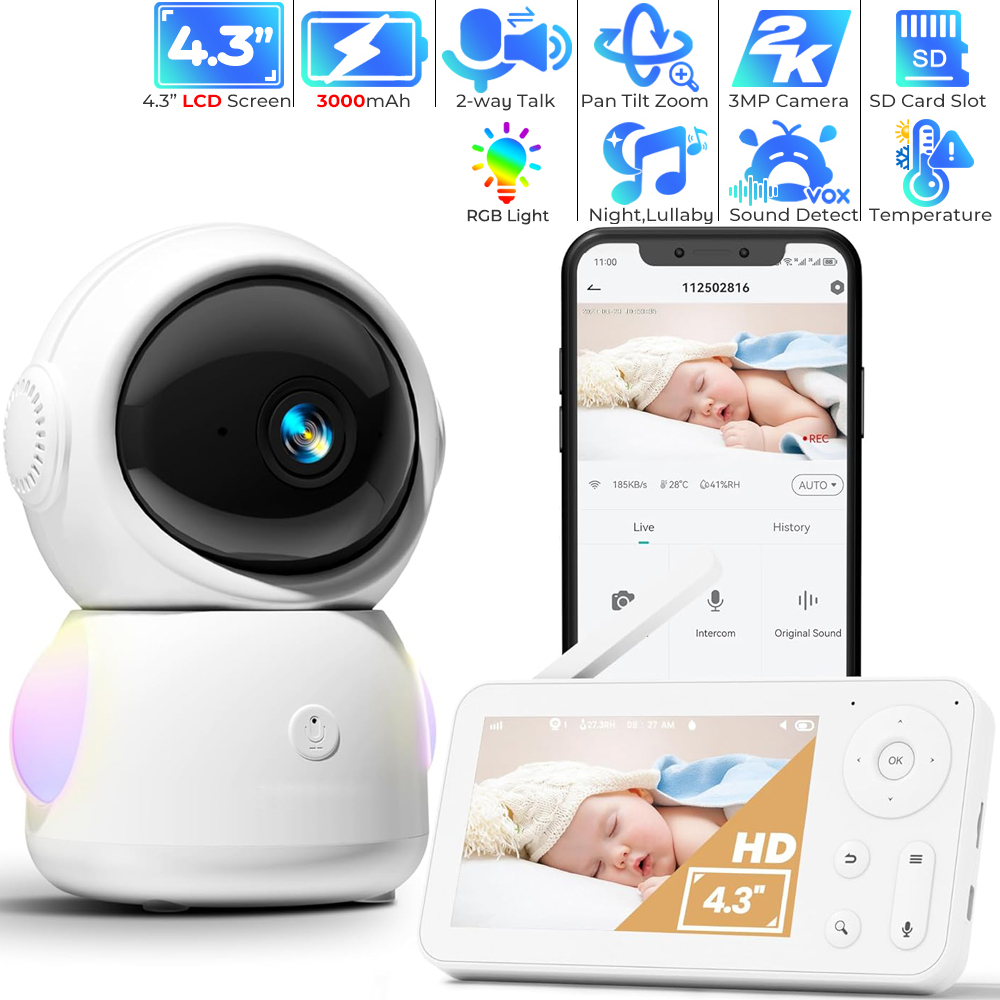 Audio Music Google - Monitor de bebé WiFi con Control