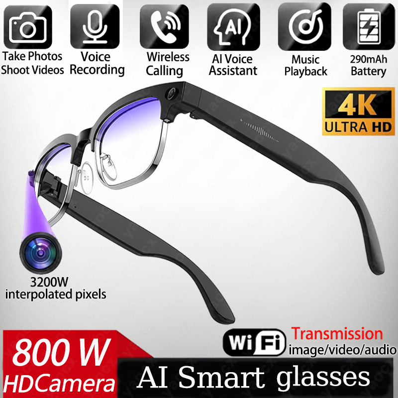 Gafas Inteligentes 4K con IA,  - Audio Music Recording reseña y precio