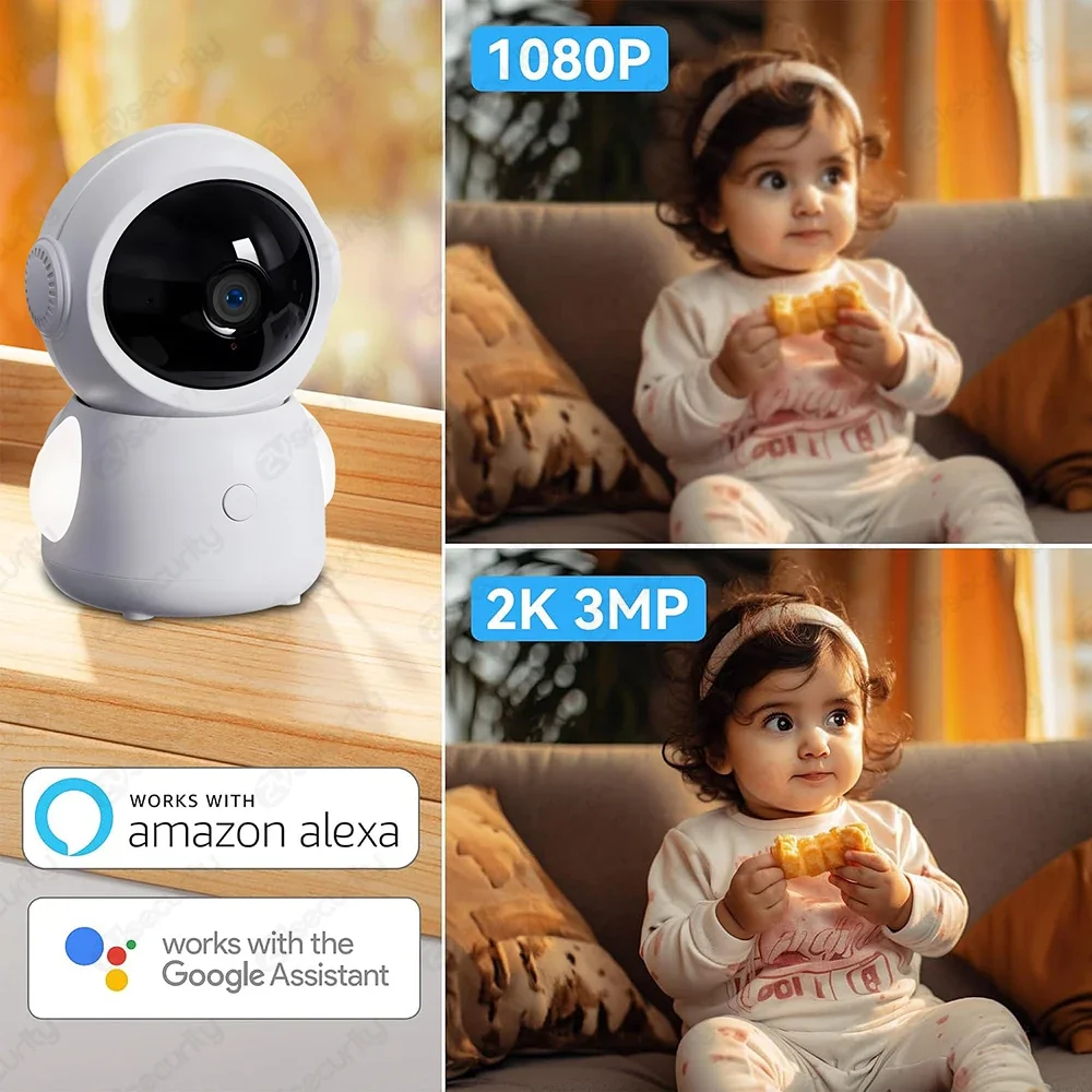 Monitor de bebé WiFi con Contr - Audio Music Google reseña y precio
