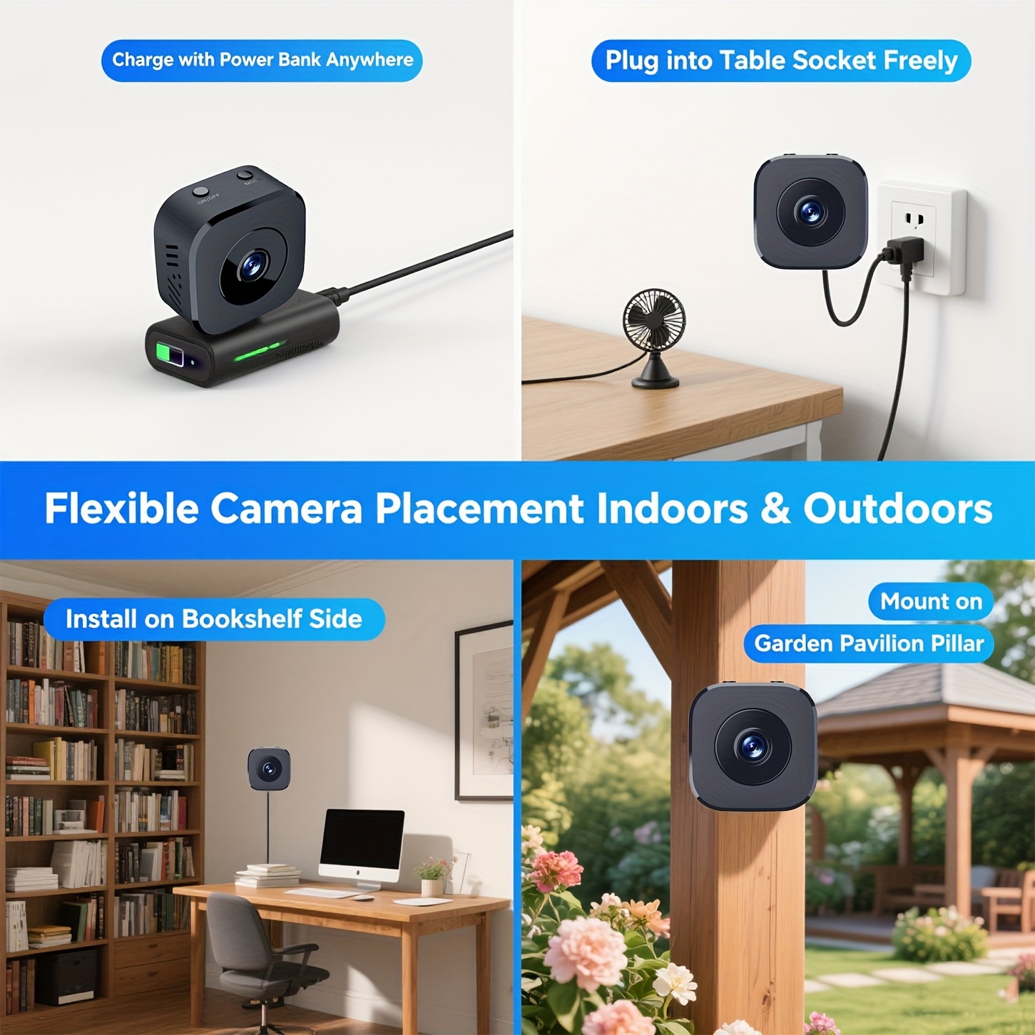 Mini cámara WiFi HD de 1080P,  - Audio Music Recording reseña y precio